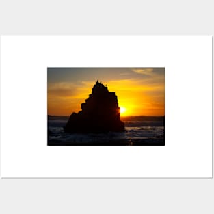 Bird Rock Sunset Posters and Art